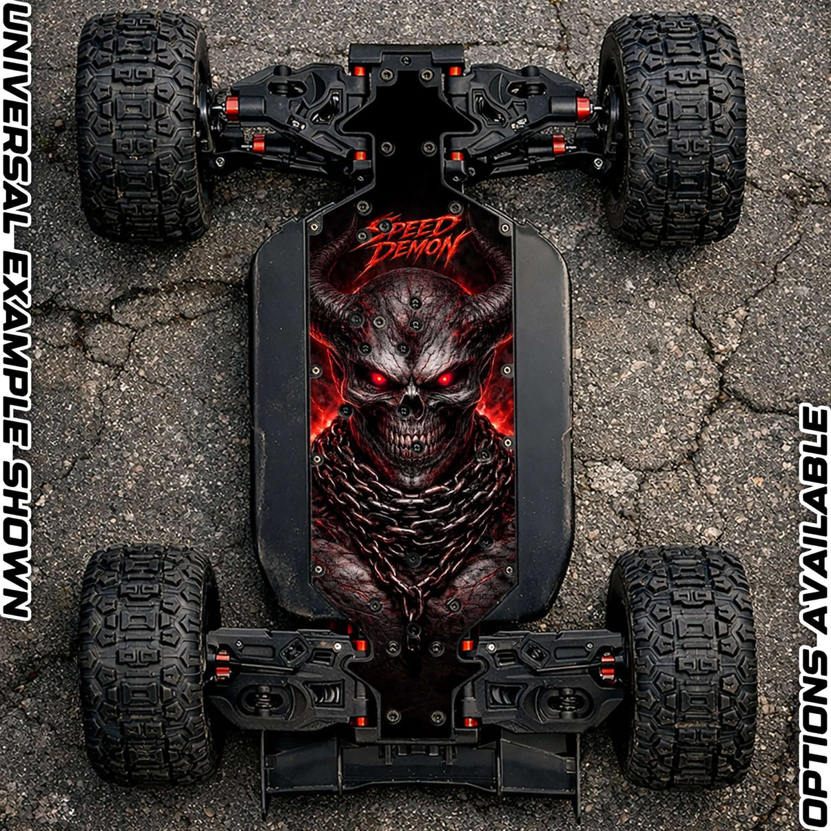 CORALLY 6S OFF - ROAD RANGE - "SPEED DEMON 2.0" chassis protector skin - BASHER SKINZ