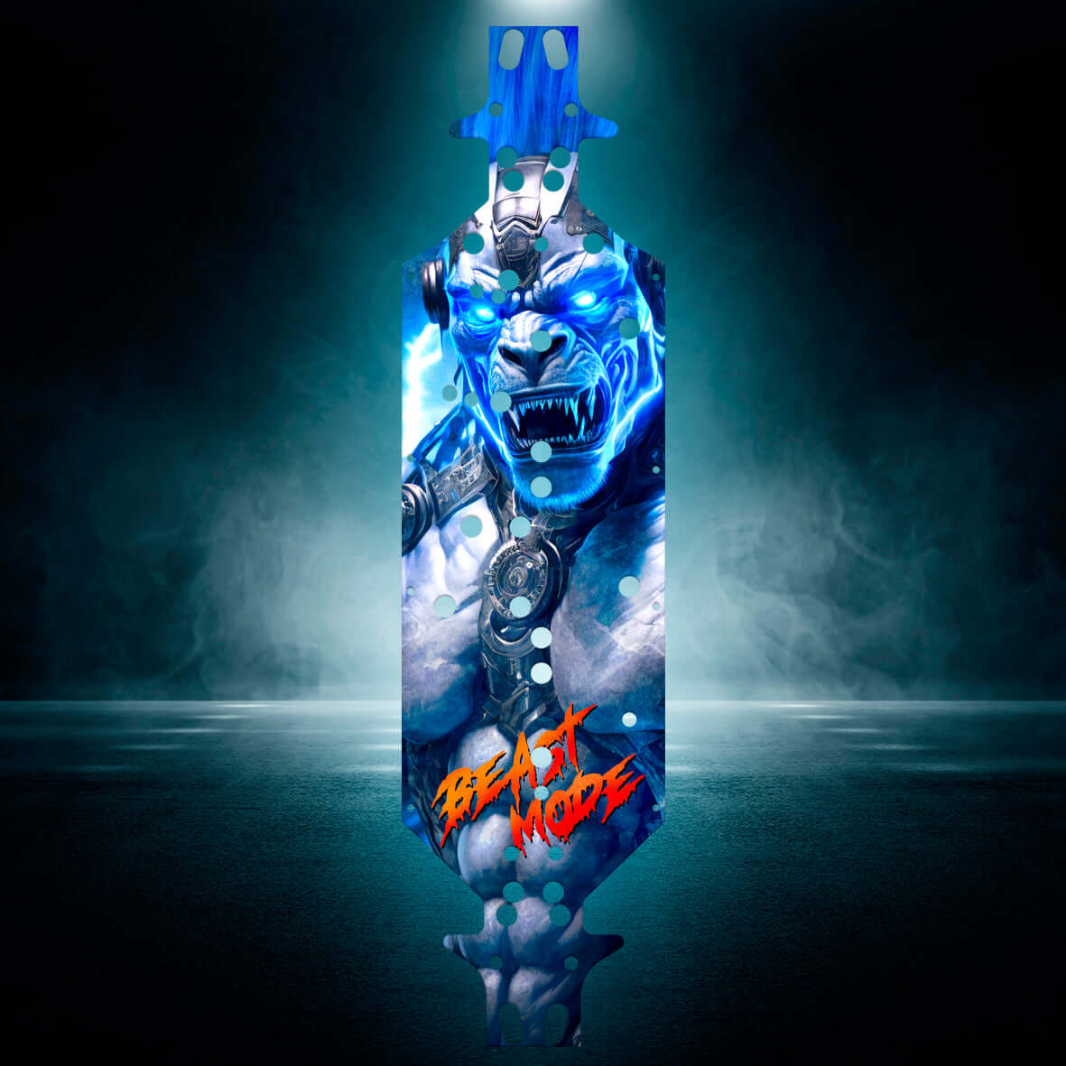 CORALLY ASUGA 6S "BEAST MODE BLUE" chassis protector skin - BASHER SKINZ