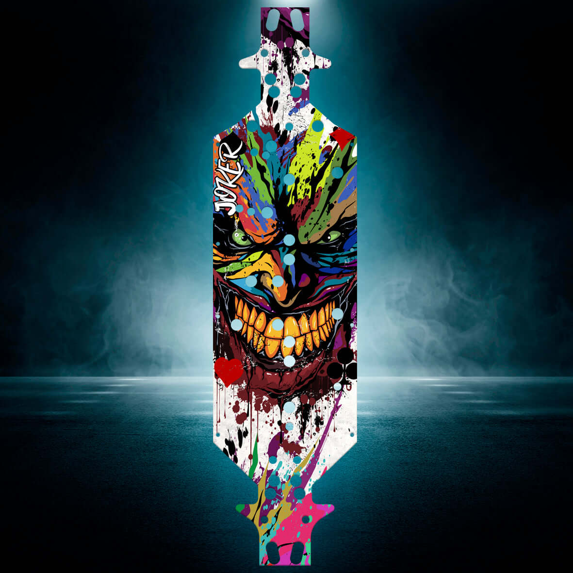 CORALLY ASUGA 6S "JOKER CARD" chassis protector skin - BASHER SKINZ