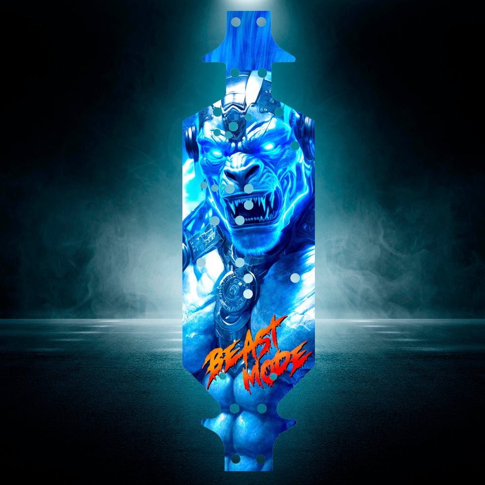 CORALLY SYNCRO-4, KAGAMA-4S, PUNISHER-4S - "BEAST MODE BLUE" chassis protector skin - BASHER SKINZ