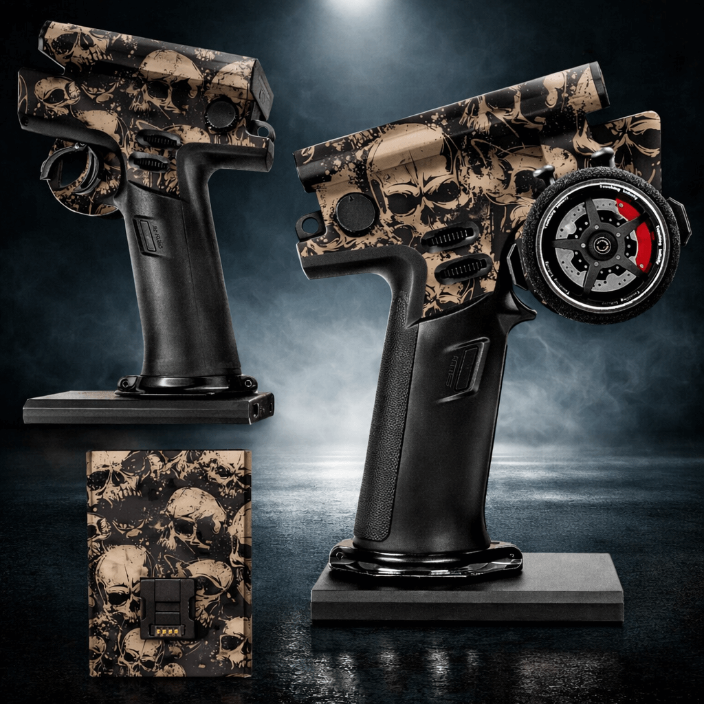 FLYSKY NOBLE NB4 / PLUS - "SKULL CAMO" - Transmitter wrap - BASHER SKINZ