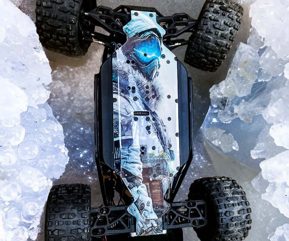 FTX DR8 "FIRETEAM" chassis protector skin - BASHER SKINZ