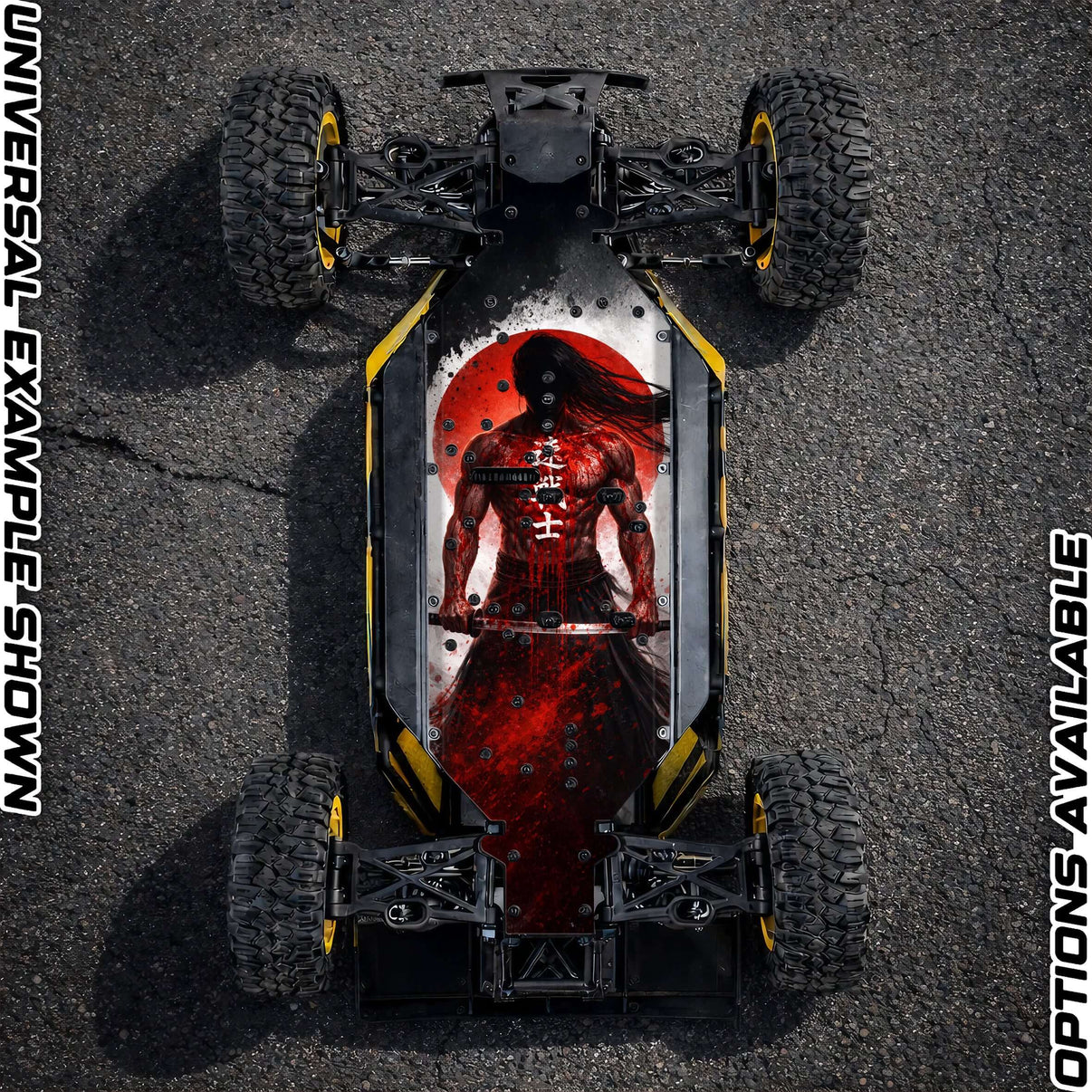 LOSI DBXL-E 2.0 chassis protector featuring a bold design for high-speed adventures.