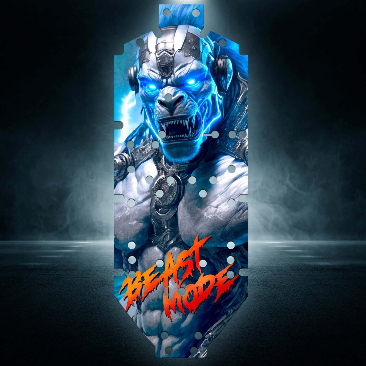 KRATON 8S EXB V1&V2 "BEAST MODE BLUE" chassis protector skin - BASHER SKINZ