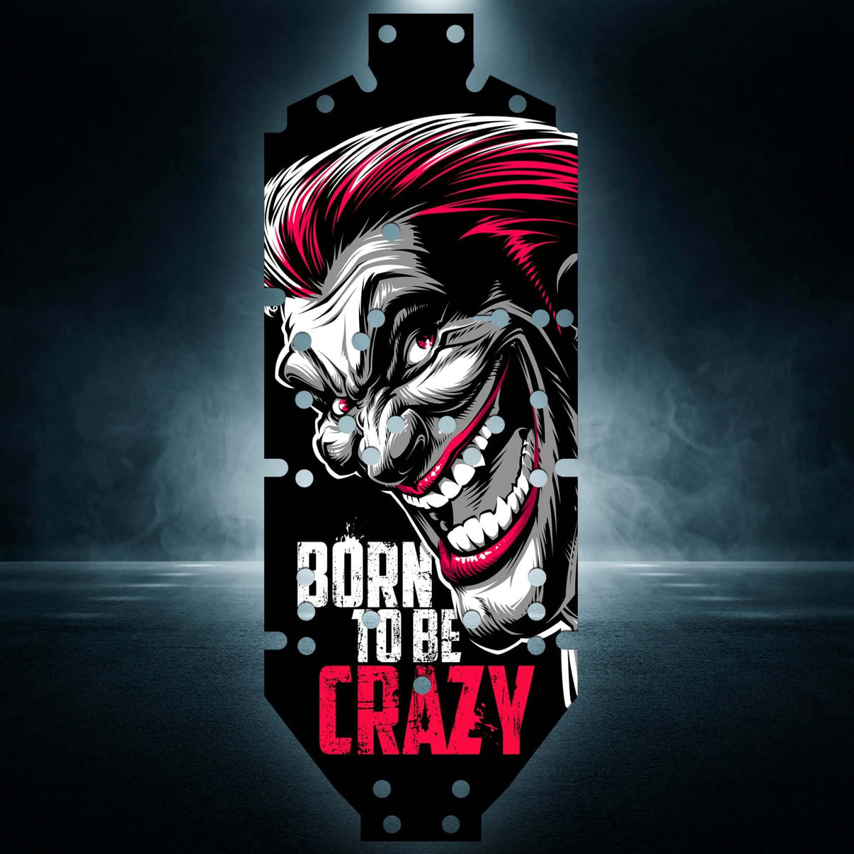 KRATON 8S EXB V1&V2 "BORN TO BE CRAZY" chassis protector skin - BASHER SKINZ