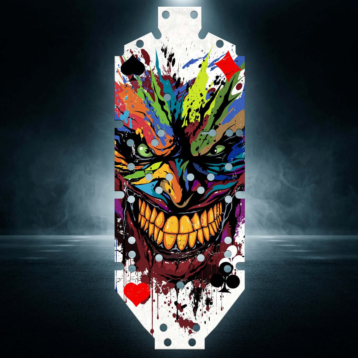 KRATON 8S EXB V1&V2 "JOKER CARD" chassis protector skin - BASHER SKINZ