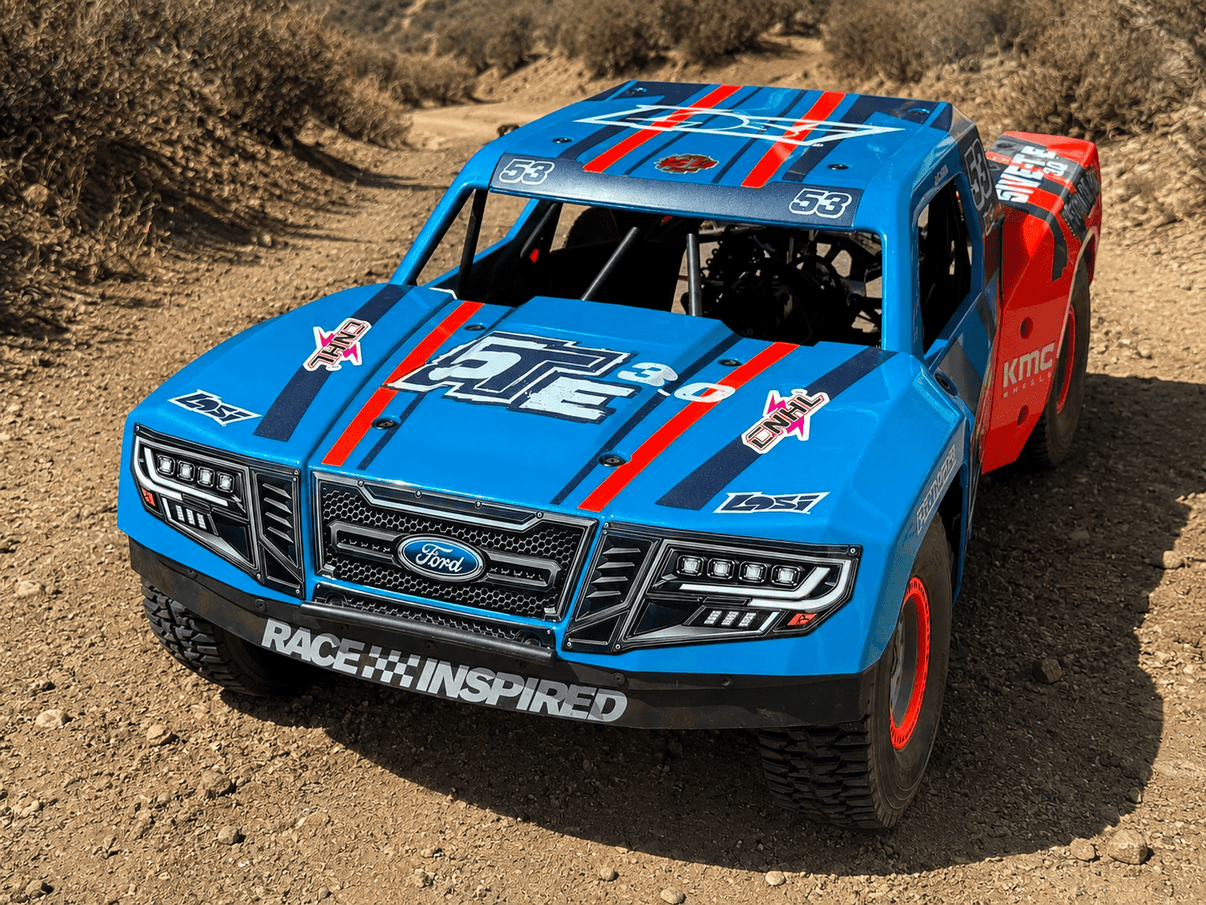 LOSI 5IVE-TE 3.0 - FRONT DECALS - "EMBLEM 1" - BASHER SKINZ