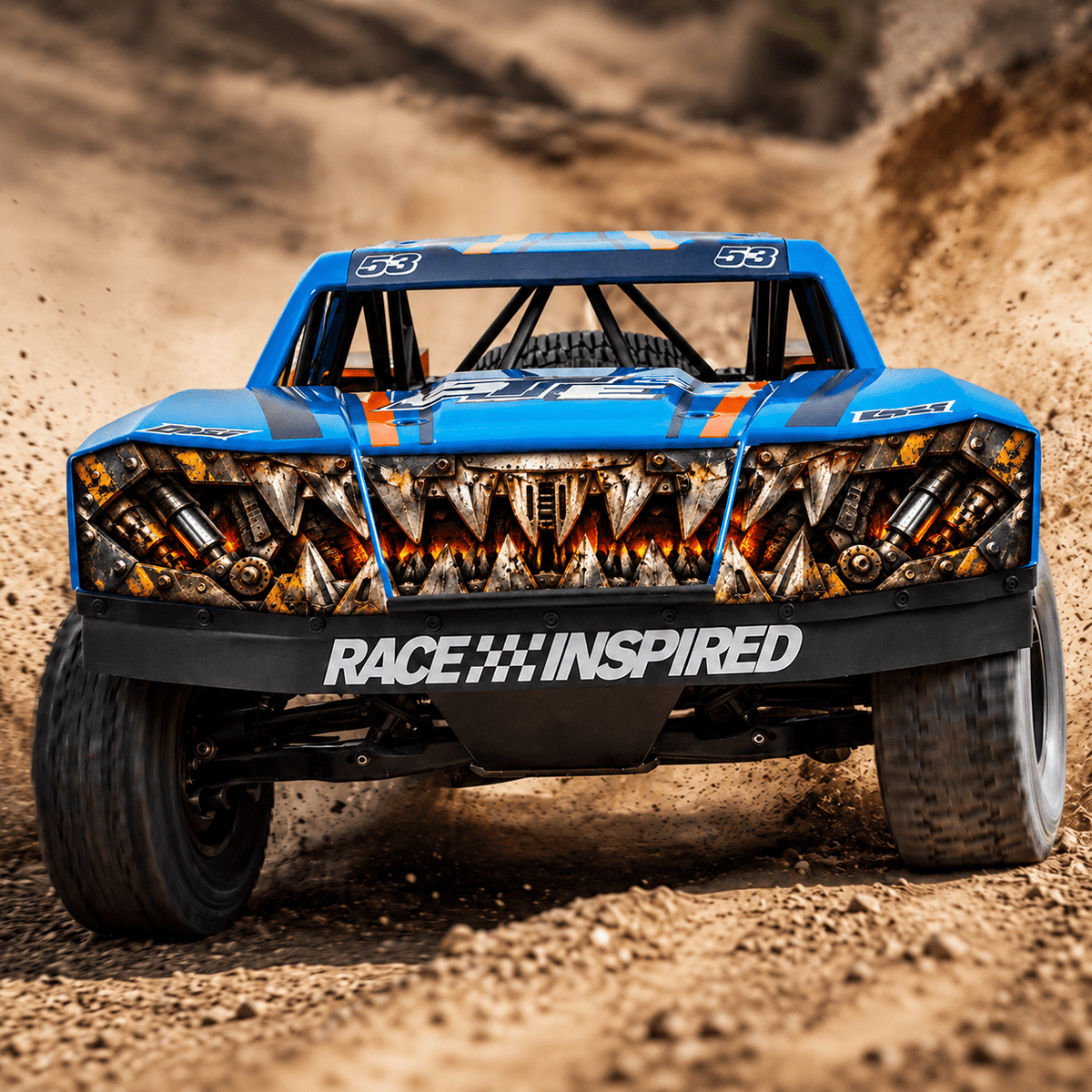 LOSI 5IVE-TE 3.0 - FRONT DECALS - "MECHA MOUTH" TEETH - BASHER SKINZ