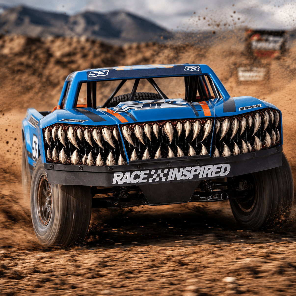 LOSI 5IVE-TE 3.0 - FRONT DECALS - "VENOMOUS" TEETH - BASHER SKINZ