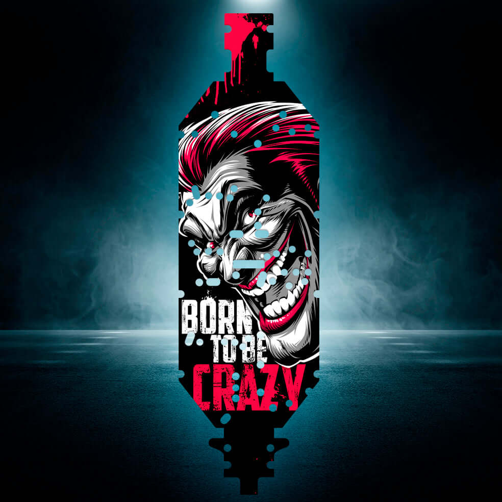 LOSI DBXL - E 2.0 - "BORN TO BE CRAZY" chassis protector skin - BASHER SKINZ
