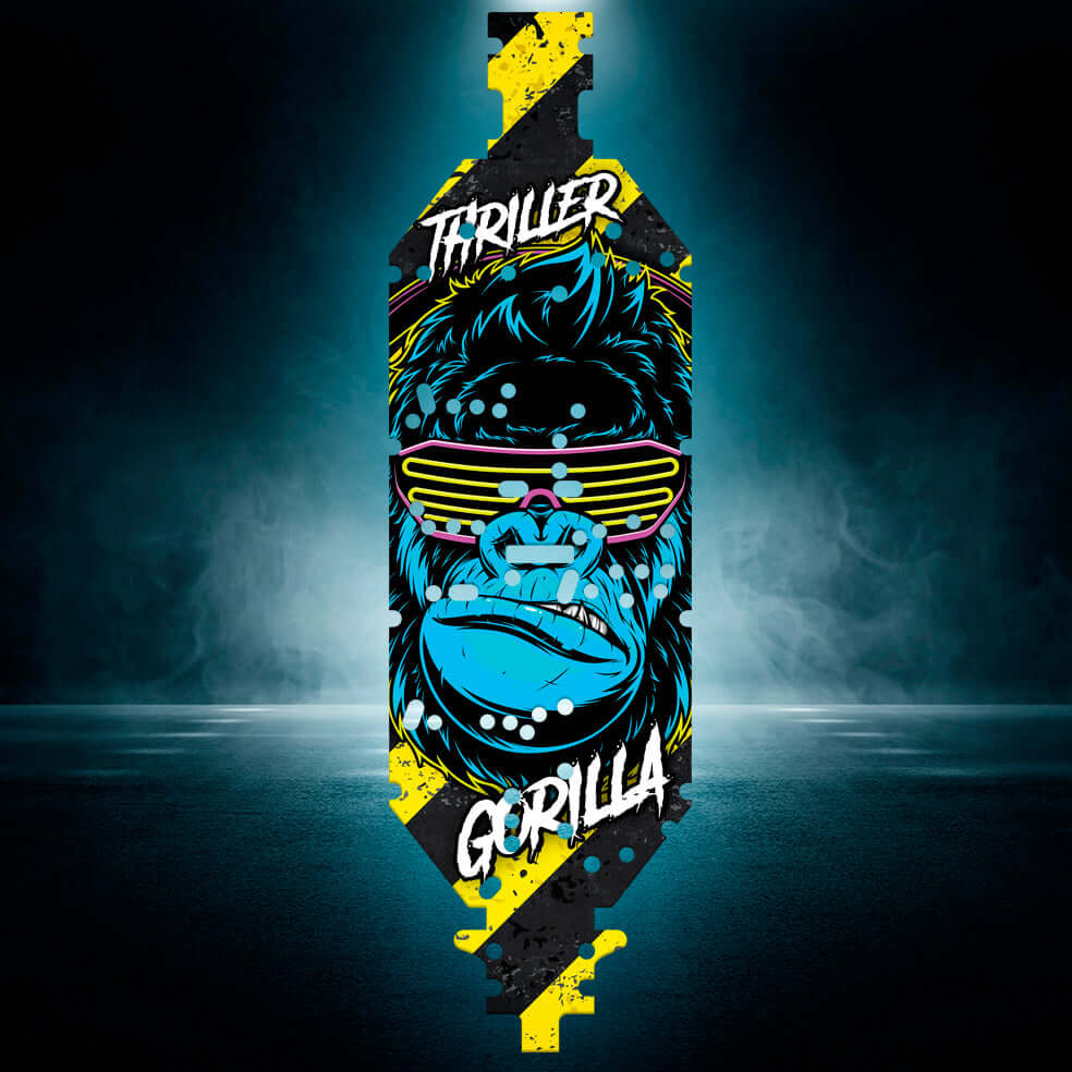 LOSI DBXL - E 2.0 - "THRILLER GORILLA" chassis protector skin - BASHER SKINZ