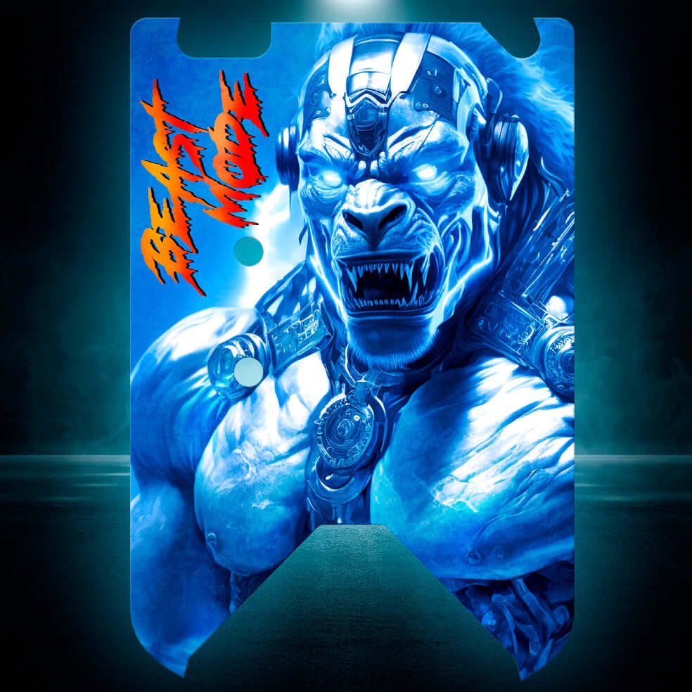 MAVERICK QUANTUM "BEAST MODE BLUE" chassis protector skin - BASHER SKINZ