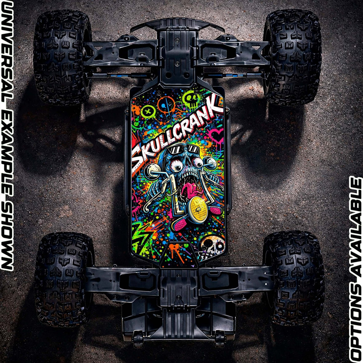 MAVERICK QUANTUM "SKULLCRANK" chassis protector skin - BASHER SKINZ