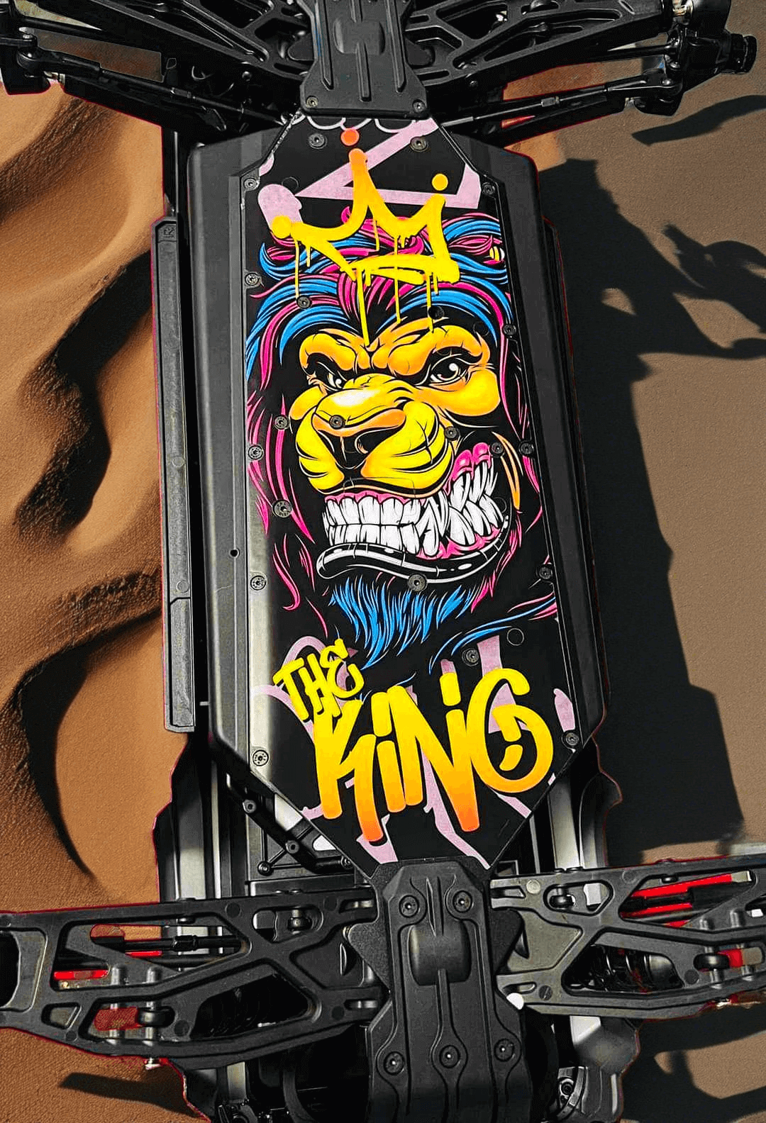 MOJAVE 6S / FIRETEAM 6S "THE KING" chassis protector skin - BASHER SKINZ