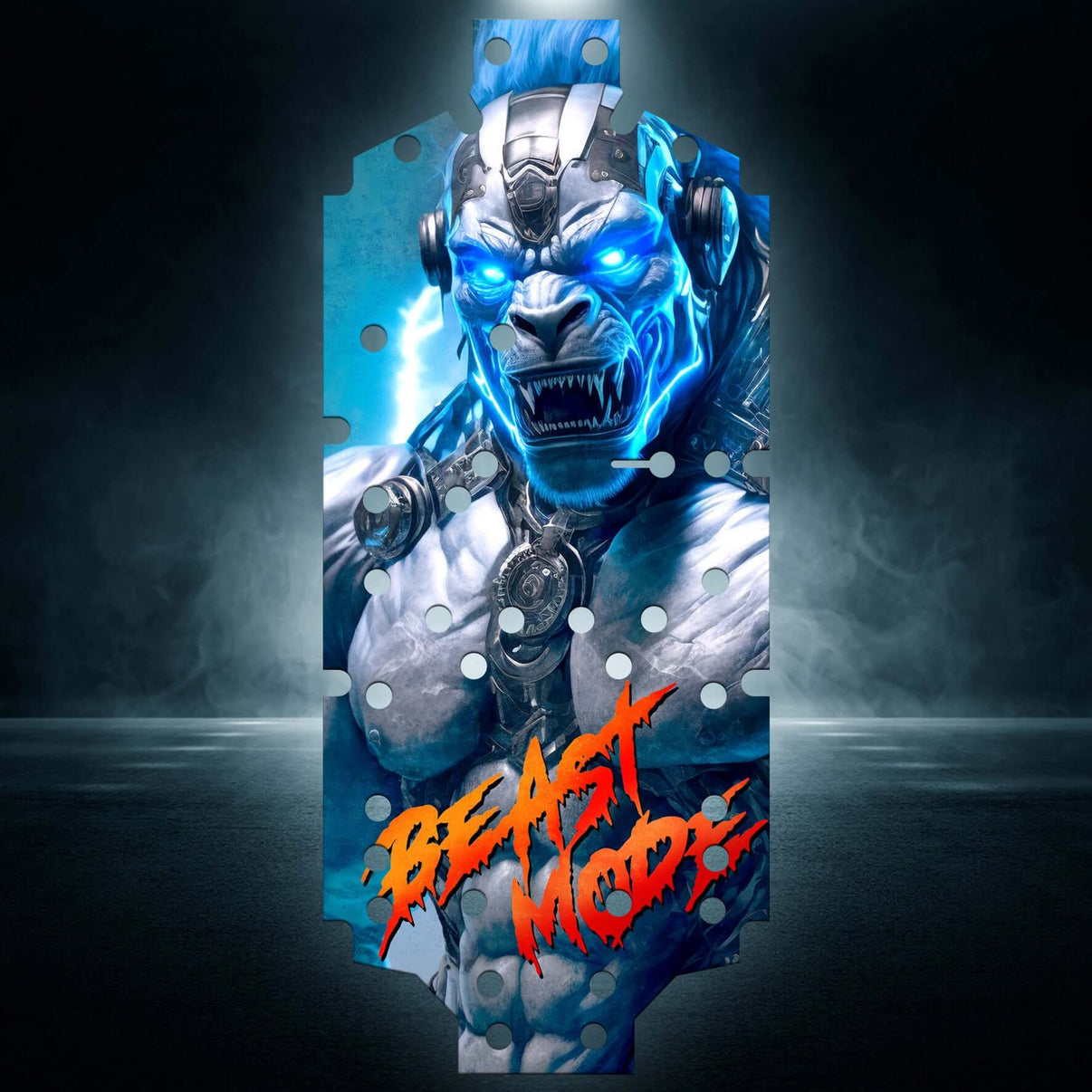 OUTCAST 8S EXB V1&V2 "BEAST MODE BLUE" chassis protector skin - BASHER SKINZ
