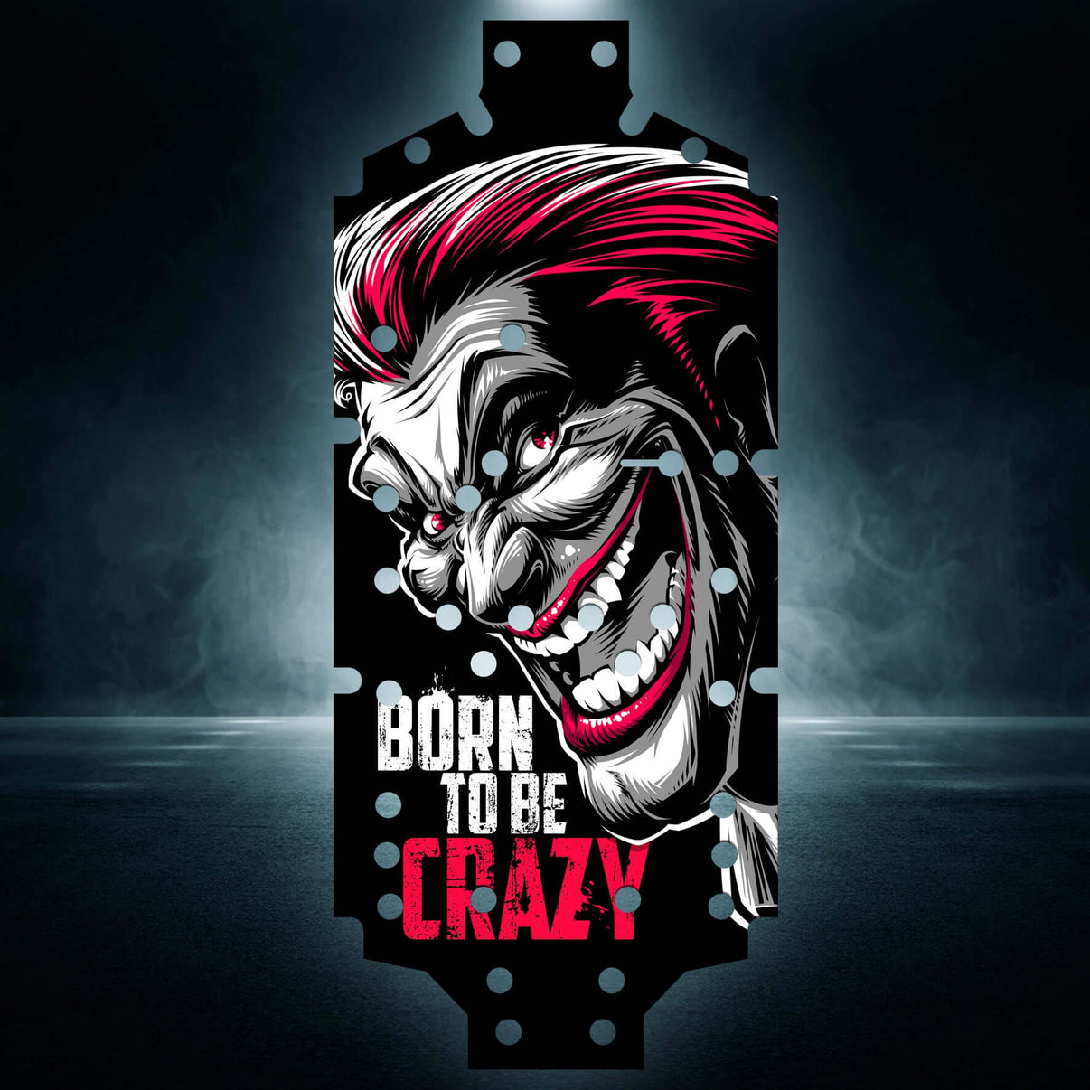 OUTCAST 8S EXB V1&V2 "BORN TO BE CRAZY" chassis protector skin - BASHER SKINZ