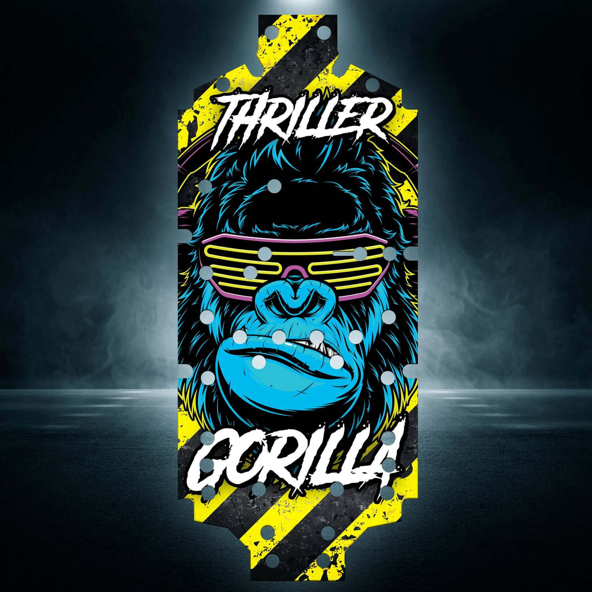 OUTCAST 8S EXB V1&V2 "THRILLER GORILLA" chassis protector skin - BASHER SKINZ