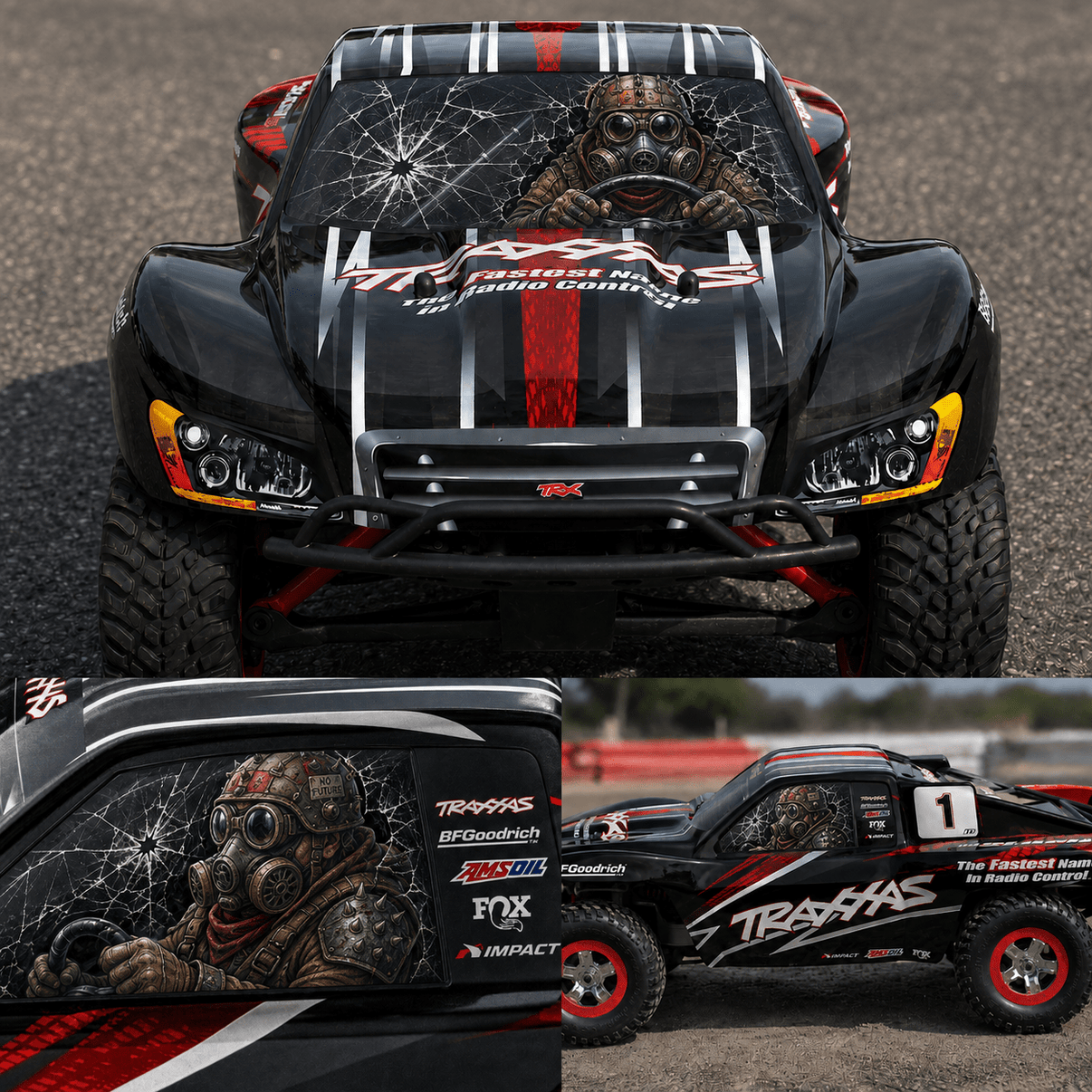 RC WINDOW STICKER - "APOCALYPSE DRIVER" - Available for several models - BASHER SKINZ