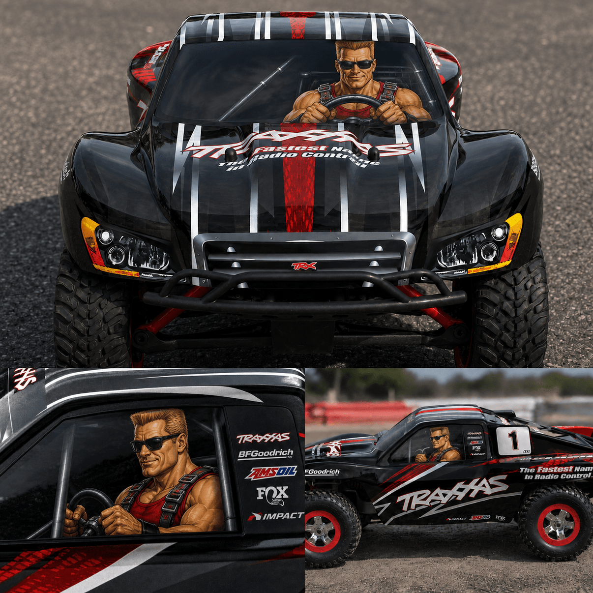 RC WINDOW STICKER - "DUKE" - Available for several models - BASHER SKINZ