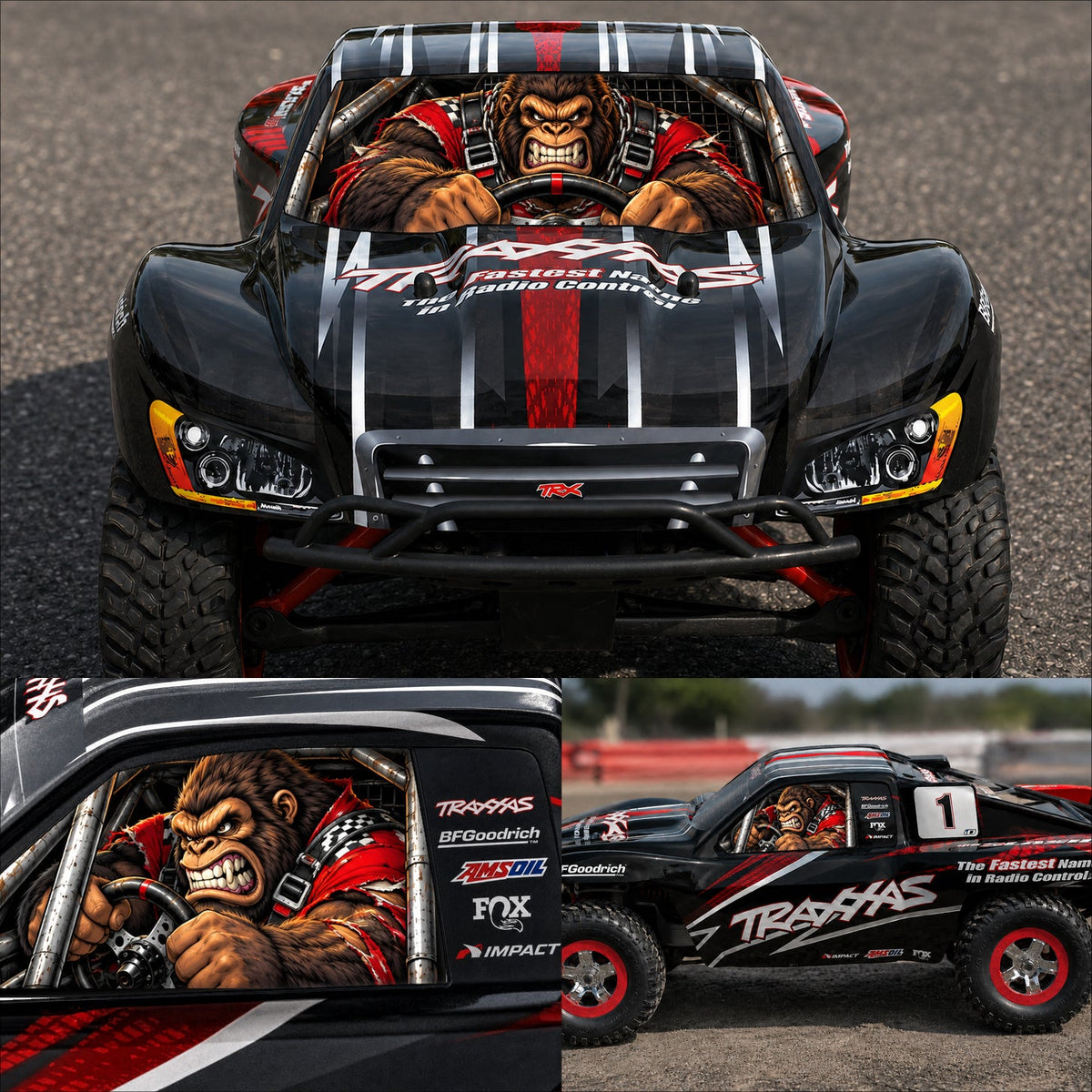 RC WINDOW STICKER - "GORILLA"- Available for several models - BASHER SKINZ