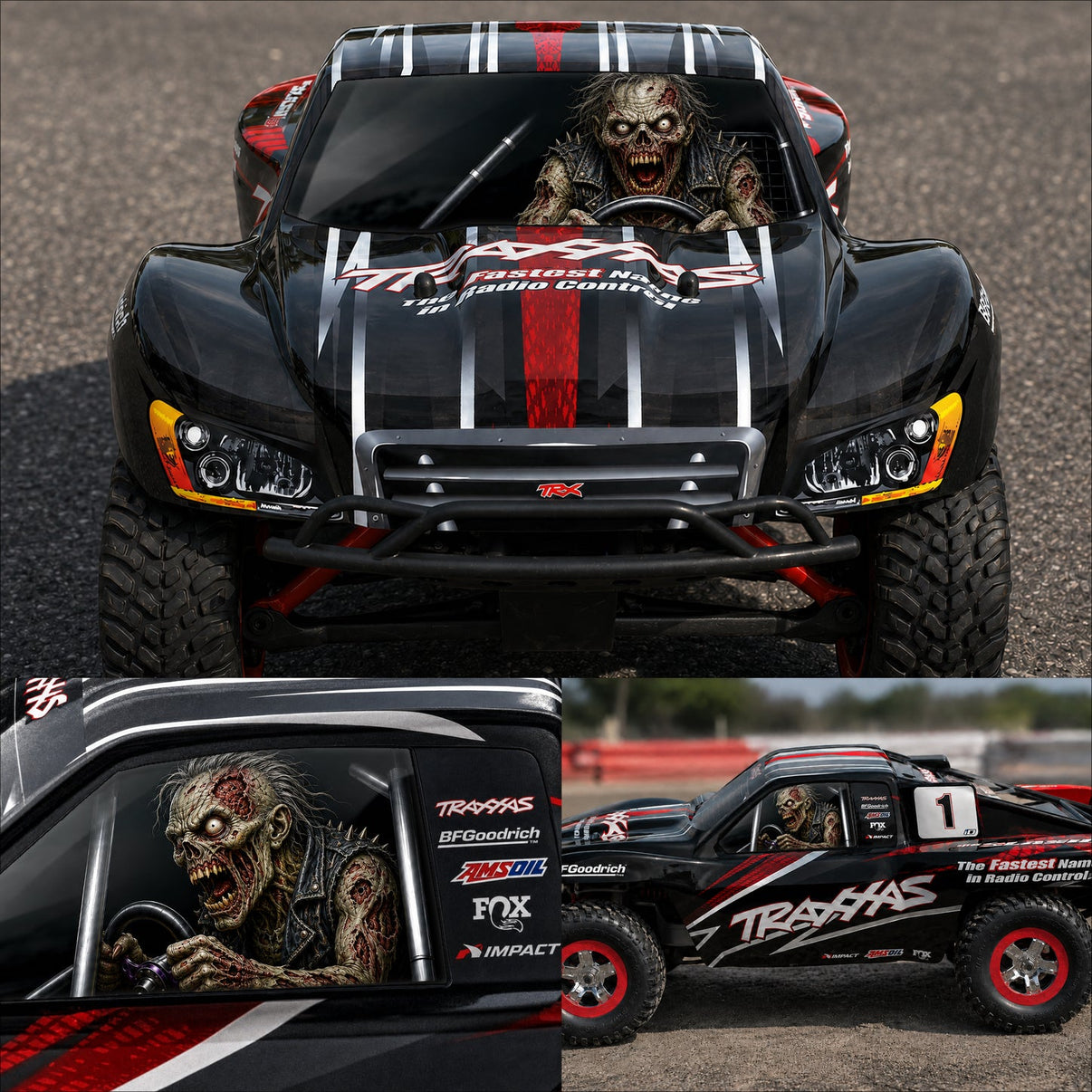 RC WINDOW STICKER - "ZOMBIE" - Available for several models - BASHER SKINZ