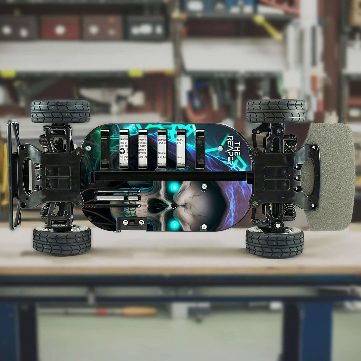 TAMIYA TT01 "REAPER" chassis protector skin - BASHER SKINZ