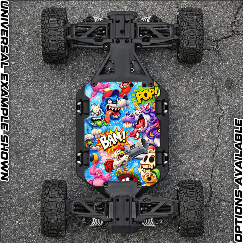 TRAXXAS SLASH ULTIMATE 4x4 VXL compatible "BAM 2.0" chassis protector skin - BASHER SKINZ