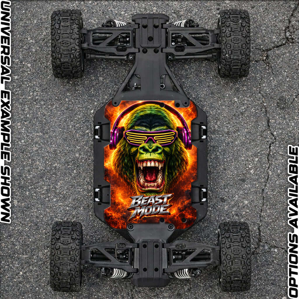 TRAXXAS SLASH ULTIMATE 4x4 VXL compatible "GREEN MACHINE" chassis protector skin - BASHER SKINZ