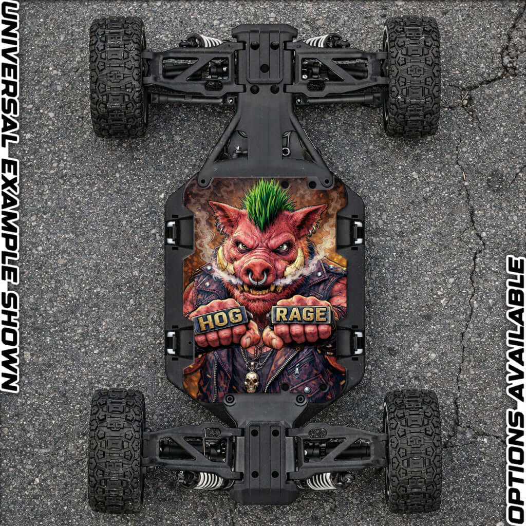 TRAXXAS SLASH ULTIMATE 4x4 VXL compatible "HOG RAGE" chassis protector skin - BASHER SKINZ
