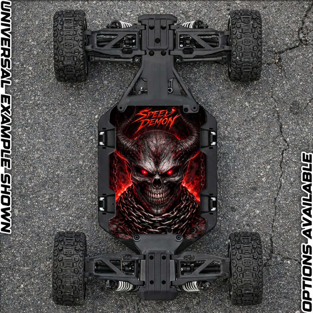 TRAXXAS SLASH ULTIMATE 4x4 VXL compatible "SPEED DEMON 2.0" chassis protector skin - BASHER SKINZ