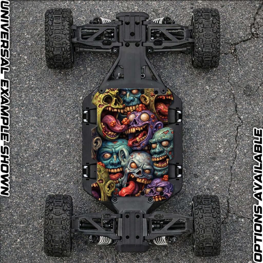 TRAXXAS SLASH ULTIMATE 4x4 VXL compatible "ZOMBIE 2.0" chassis protector skin - BASHER SKINZ