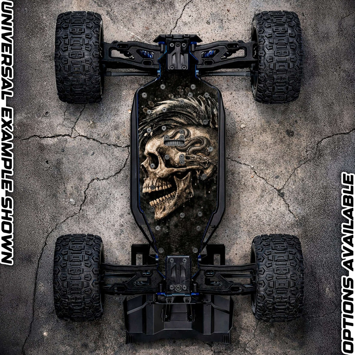 TRAXXAS SLEDGE compatible "BASH HARD 2.0" chassis protector skin - BASHER SKINZ