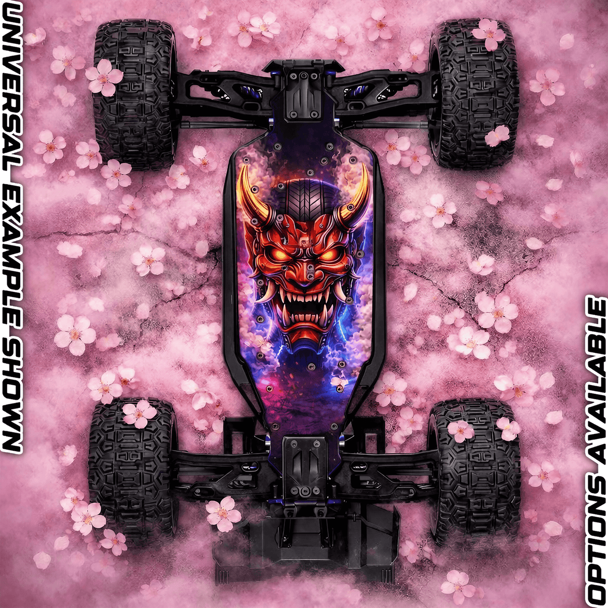 TRAXXAS SLEDGE compatible "BURNOUT" chassis protector skin - BASHER SKINZ