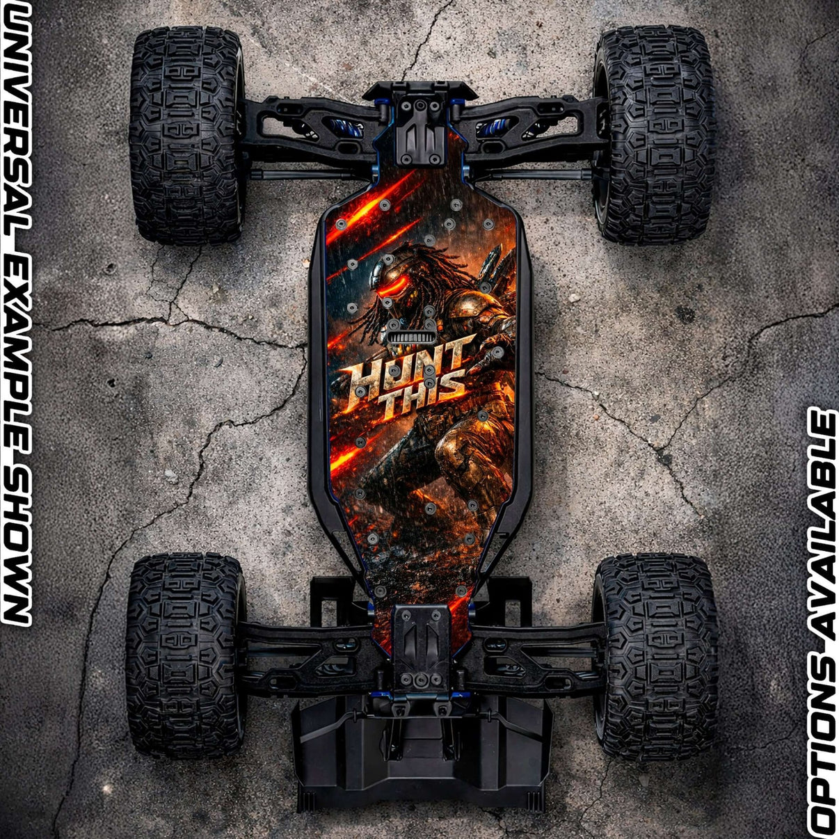 TRAXXAS SLEDGE compatible "HUNT THIS 2.0" chassis protector skin - BASHER SKINZ
