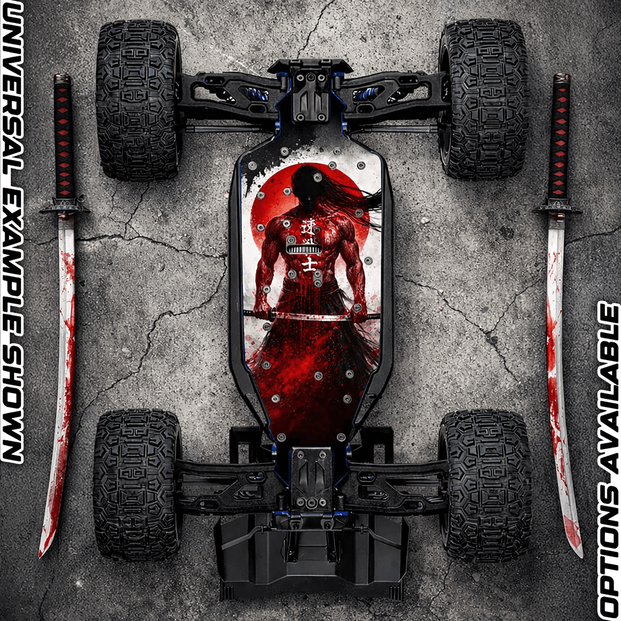 TRAXXAS SLEDGE compatible "SAMURAI 2.0" chassis protector skin - BASHER SKINZ