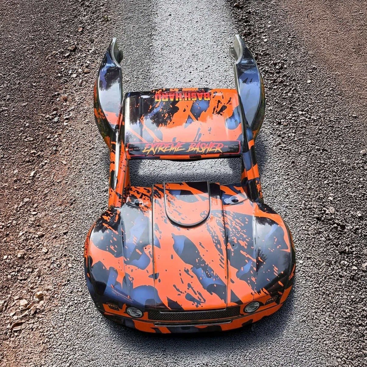 TRAXXAS UDR - "SPLASH - BASHER SKINZ orange" BODY WRAP - BASHER SKINZ
