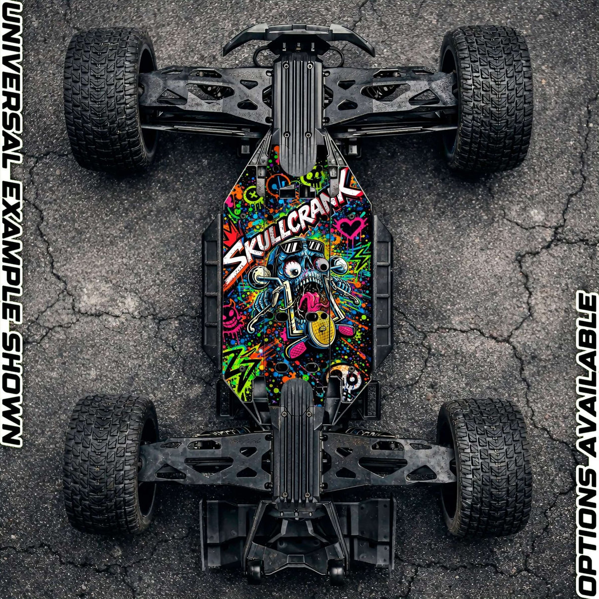 TRAXXAS XMAXX compatible "SKULLCRANK" chassis protector skin - BASHER SKINZ