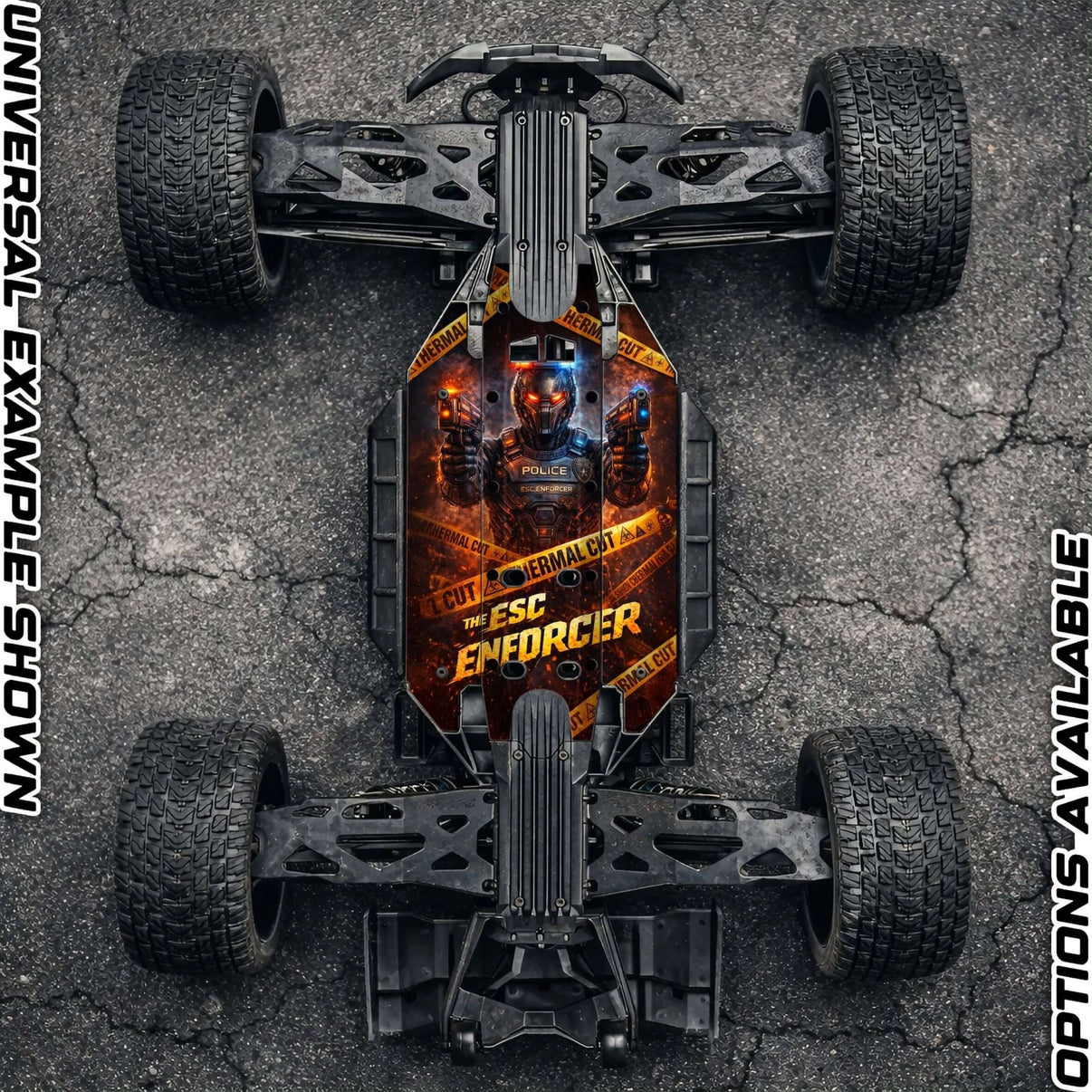 TRAXXAS XRT compatible "ESC ENFORCER" chassis protector skin - BASHER SKINZ