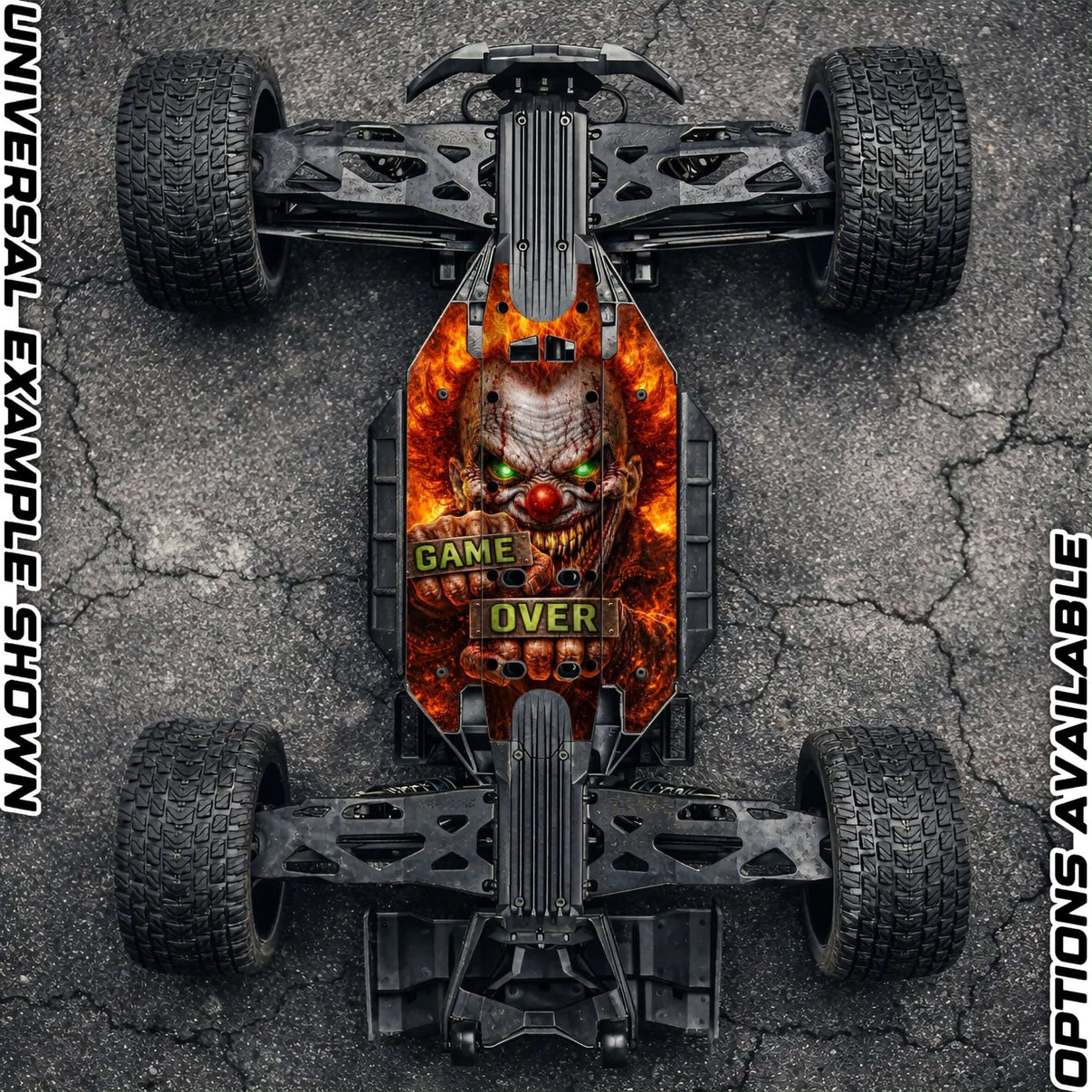TRAXXAS XRT compatible "GAME OVER" chassis protector skin - BASHER SKINZ