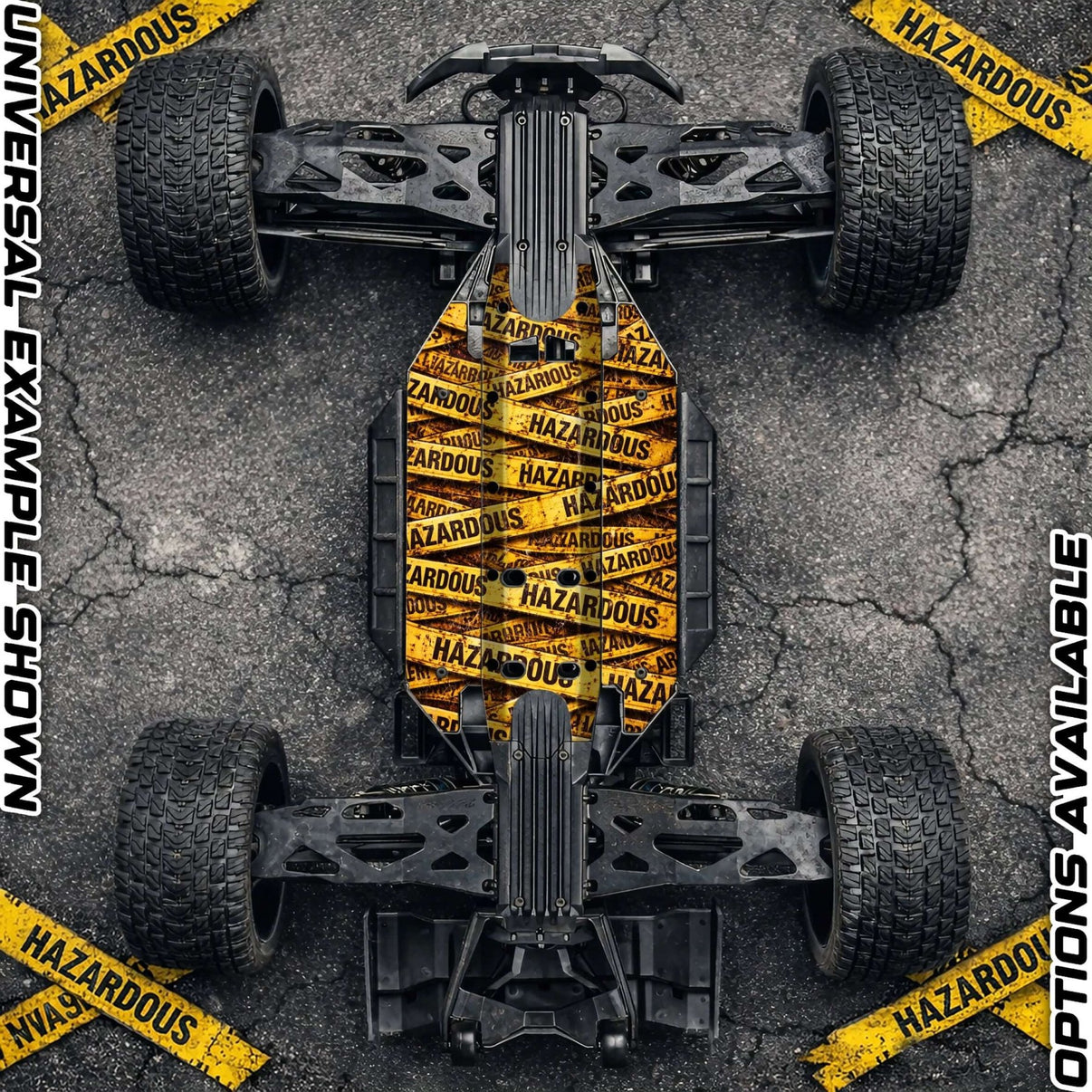 TRAXXAS XRT compatible "HAZARDOUS 2.0" chassis protector skin - BASHER SKINZ