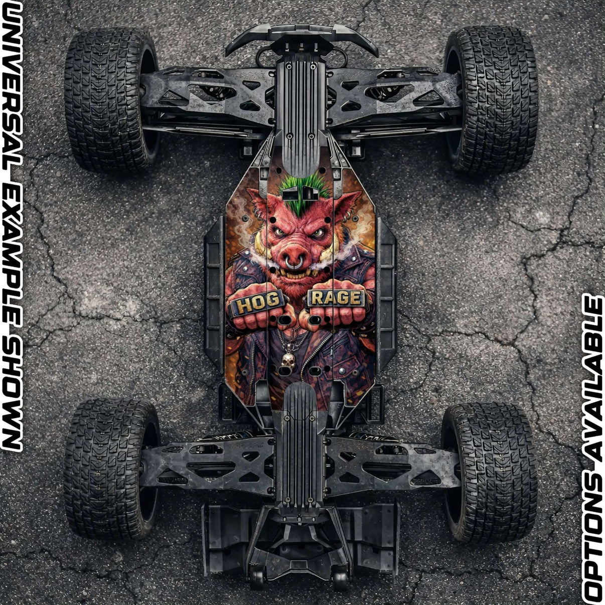 TRAXXAS XRT compatible "HOG RAGE" chassis protector skin - BASHER SKINZ