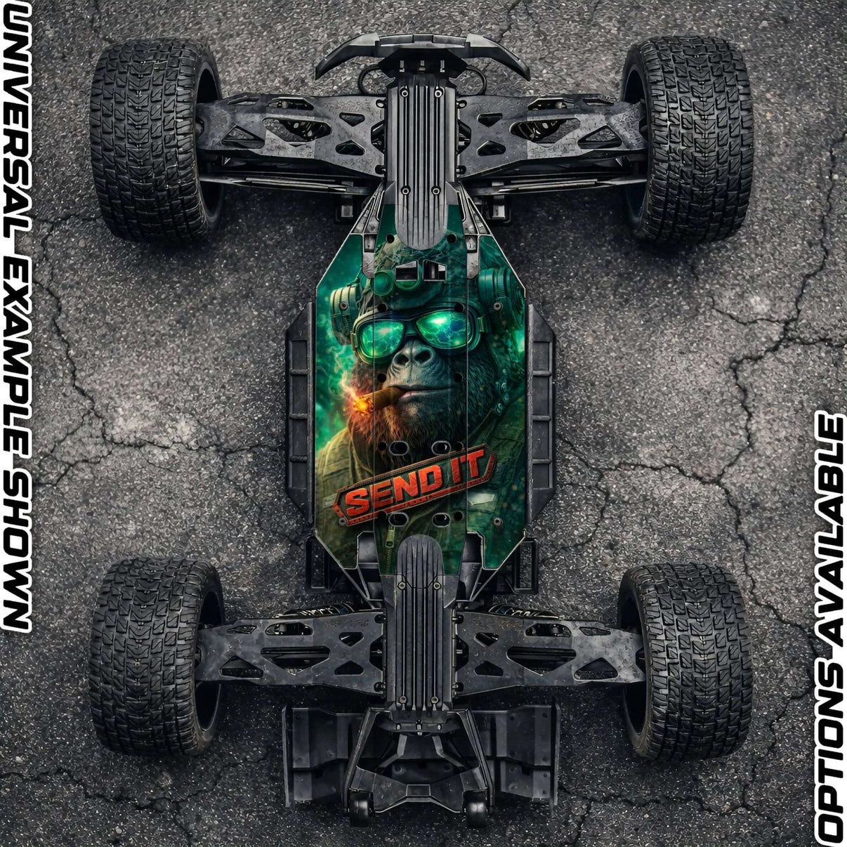 TRAXXAS XRT compatible "SEND IT APE 2.0" chassis protector skin - BASHER SKINZ