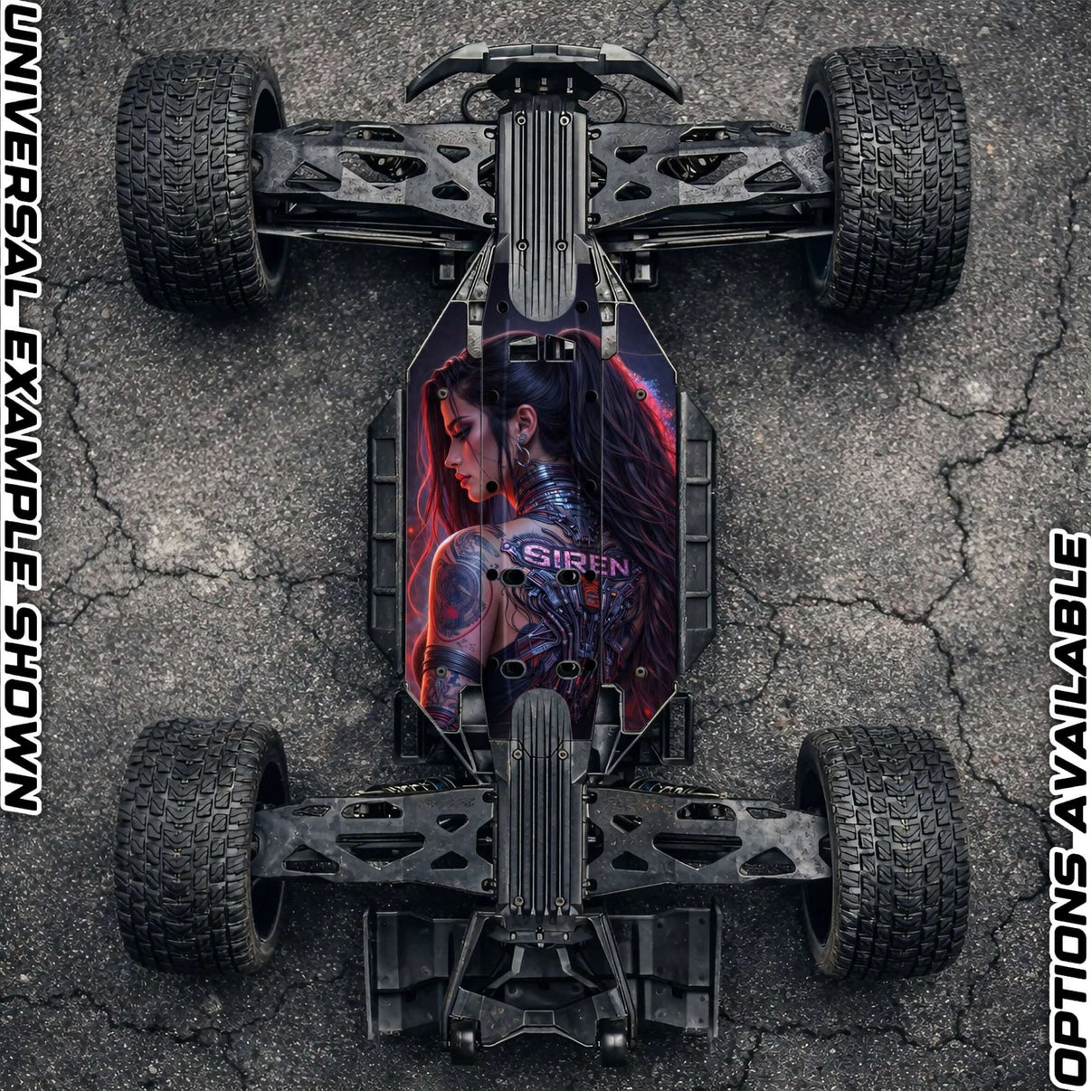 TRAXXAS XRT compatible "SIREN 2.0" chassis protector skin - BASHER SKINZ