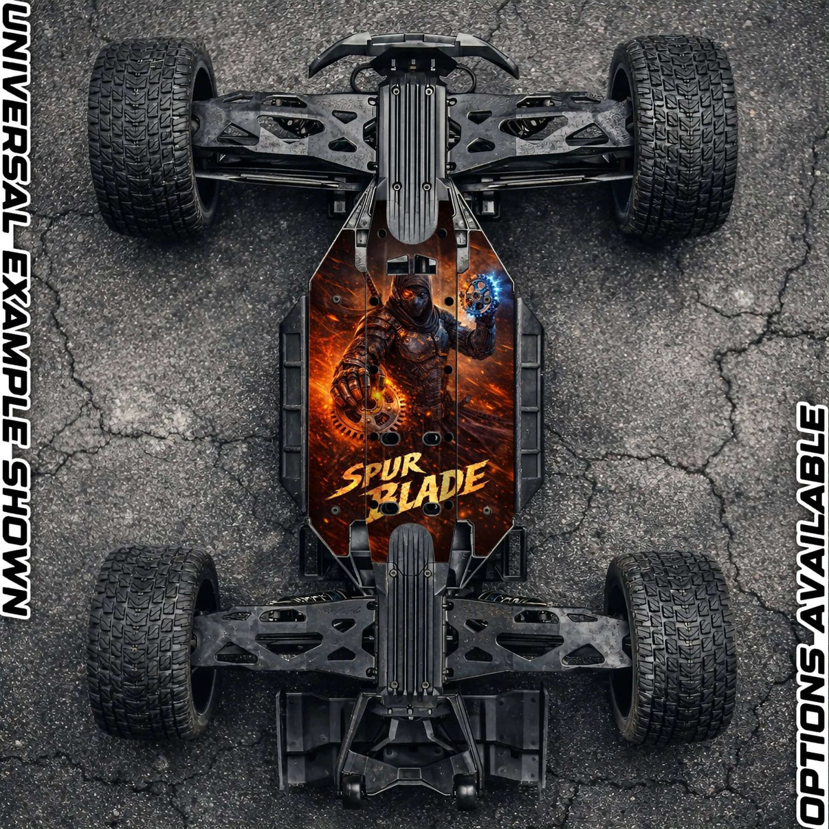 TRAXXAS XRT compatible "SPUR BLADE" chassis protector skin - BASHER SKINZ