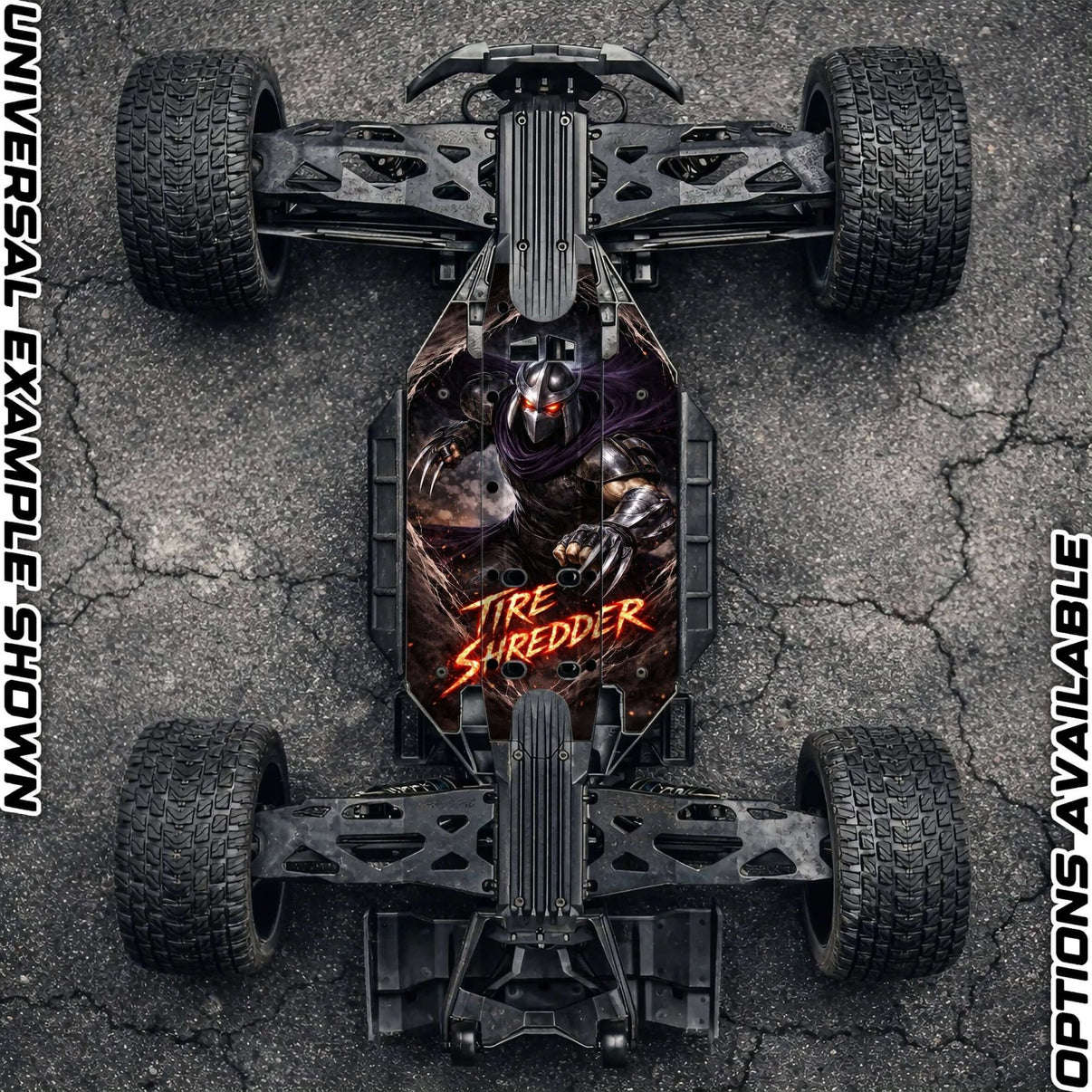 TRAXXAS XRT compatible "TIRE SHREDDER" chassis protector skin - BASHER SKINZ