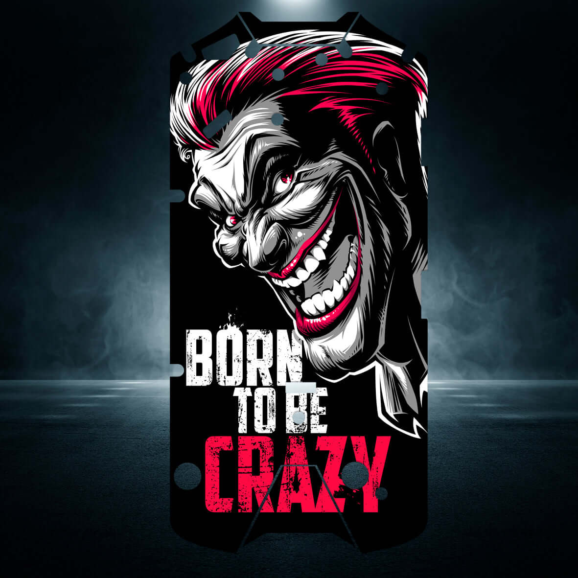 ARRMA KRATON 4S v2 "BORN TO BE CRAZY" chassis protector skin - BASHER SKINZ