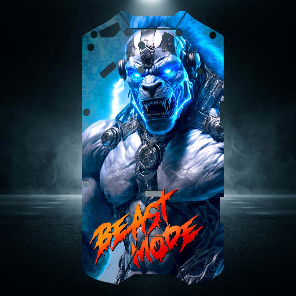 ARRMA LWB "BEAST MODE BLUE" chassis protector skin - BASHER SKINZ
