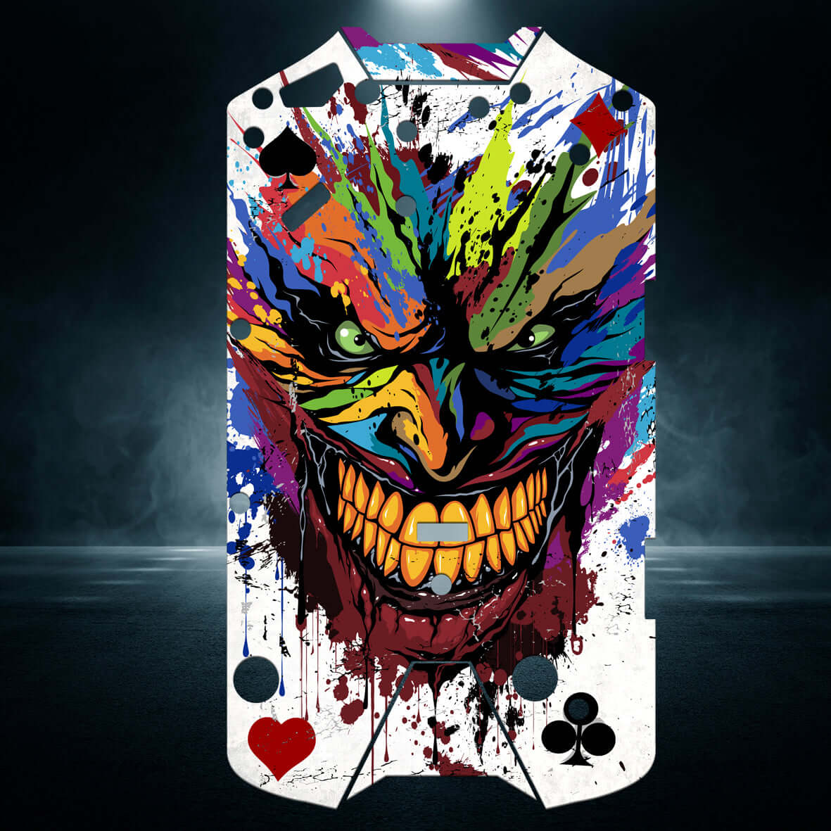ARRMA OUTCAST 4S V2 "JOKER CARD" chassis protector skin - BASHER SKINZ