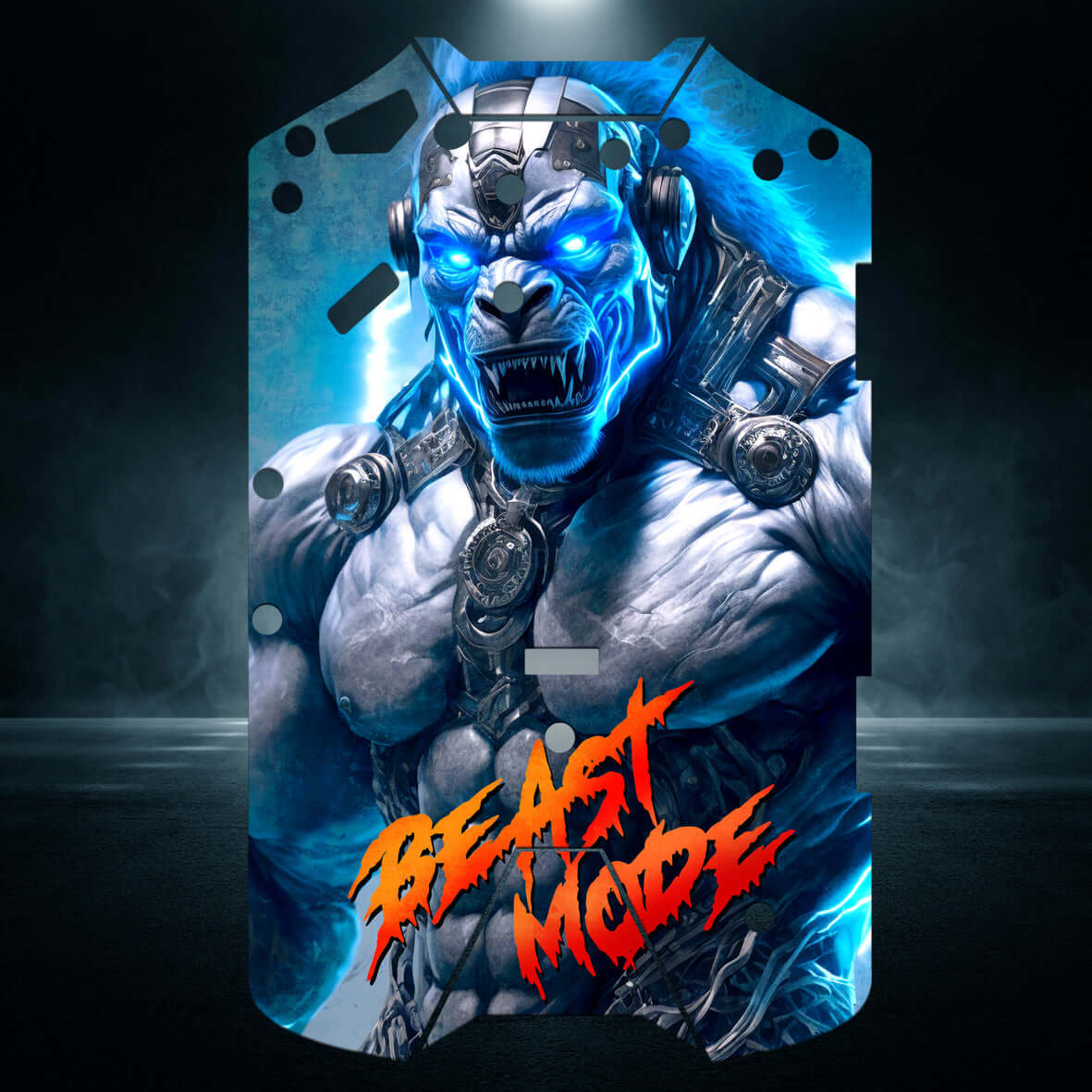ARRMA SWB "BEAST MODE BLUE" chassis protector skin - BASHER SKINZ