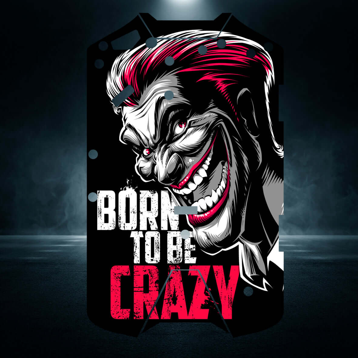 ARRMA SWB "BORN TO BE CRAZY" chassis protector skin - BASHER SKINZ